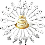 2026 New Cute Number Birthday Candle Holder Set, Reusable Gold 3D Printed Number Topper, Adjustable 0-9 Stand for Parties & Anniversaries.，Silver/0-9 Two Sets by Unknown