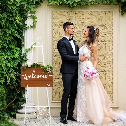 2 Pack White Wedding Easel Stand 57'' Display Stand, Classic - Image 5