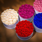 27 Roses in a Luxury Suede Box, Mother Day Flowers Gifts for Mom, Preserved Flowers for Her, Birthday Gifts for Women, Purple - Image 6