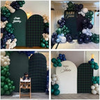 Arch Backdrop Cover Tartan Plaid Baby Shower Arch Stand Stretchy Cover for Bear Theme Boys Birthday Party Fiesta Decorations (6.6x3.3ft Cover,Green27) - Image 6