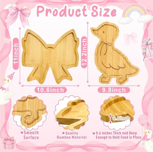 One Silly Goose Birthday Party Decoration Bow Baby Shower Charcuterie Board - Image 2