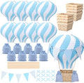 8 Sets Blue Hot Air Balloons Decorations for Tables Centerpieces by Unknown