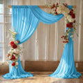 Pack of 1 Wedding Arch Drape Panel Fabric 30" x 40ft - Turquoise by MDS