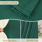 Hunter Green Wedding Arch Backdrop Cover 7.2ft and 6ft Draped Arch Covers Stretchy Backdrop Spandex Balloon Arch Covers for Bridal Shower Baby Shower Engagement Photography Birthday Party Decorations - Image 5