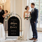 Wedding Welcome Sign Holder, 89”x35”x 16” Welcome to Our Wedding Sign Adjustable Display Stand ,Gold Easel Stand Personalized for Baby Bridal Shower Sign by SlenyuBridal