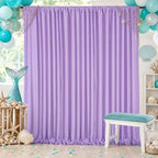 Lavender/Light Purple Backdrop Curtains 20ftx10ft Polyester Photo Drapes by SoarDream