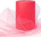 Expo International Decorative Matte Tulle, Roll/Spool of 6” X 100 Yards, Lightweight Polyester Tulle Fabric for Tutus, Costumes, and Party Decorations, Washable, Easy-to-Use, Coral - Image 2