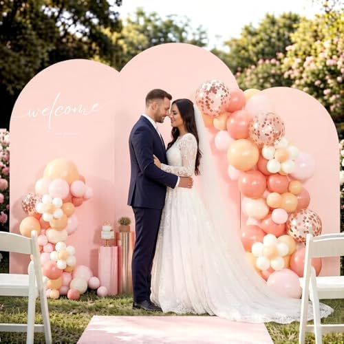 Arch Covers Set of 3(7.2FT+6.6FT+6FT), Arch Backdrop Stand Cover - Image 3
