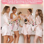FunooFuno 48 Set Flower Bouquet Holder Flower Bags for Bouquets with Handle - Image 4