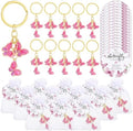 Ferreve 50 Sets Butterfly Baby Shower Favors for Guests Butterfly Keychain by Ferreve