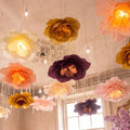 VIHOSE 6 Pcs 15.7" Large Fall Paper Flower Lanterns Decorations for Party by VIHOSE