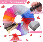 Woanger 500 Pcs Multicolor Organza Bags Bulk 4 x 6 Inch Small Drawstring Mesh Gift Bags Sheer Jewelry Pouches Sachet Candy Pouch for Wedding Favor Holiday Festival Birthday Party Shower - Image 3
