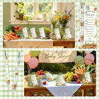 145 Pieces Locally Grown Baby Shower Gifts for Guest Farmers Market Baby On the Way Ballpoint Pens and Keychains Favors Bulk Retractable Baby Shower Pens Gender Reveal Greeting Cards Souvenirs Prizes - Image 6
