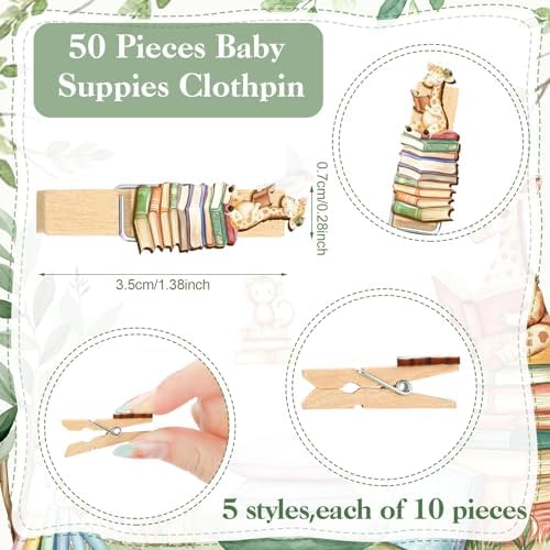 Patelai 321 Pcs Storybook Baby Shower Decorations Games Supplies, 50 Guests - Image 3