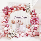 Fomcet Round Backdrop Stand White 9.2ft Circle Arch Metal Wedding Arch - Image 5
