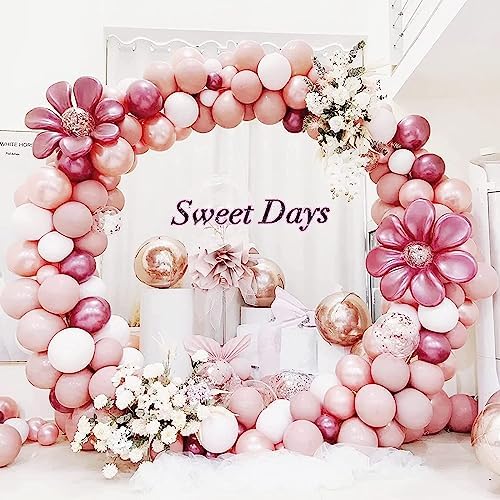 Fomcet Round Backdrop Stand White 9.2ft Circle Arch Metal Wedding Arch - Image 5
