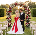 Crowye 7 Pcs Giant Satin Bow Decor, Large Red Backdrop Decor - Image 6
