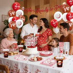 Ready to Pop Party Tableware and 16oz Disposable Cups with Lid- Serve 48 - Image 6