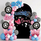 Moukeren Black Burnouts or Bows Girl Gender Reveal Decoration by Moukeren
