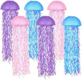 10" Jellyfish Lanterns – Pink Blue Decorations for Ocean Princess Birthday Party, Under the Sea Theme, Shower, Ocean & Beach Room Hanging Decor (Set of 6) for Home and offic by Unknown