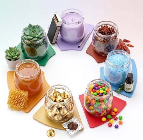 40 Pack 7oz Glass Jars with Cork Lids & PE Lids, Yogurt & Candle Jars - Image 6