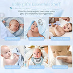 iAOVUEBY Baby Boy Gifts, Baby Shower Gifts - Newborn Bear Toys Rattle Blanket Infant Shoes Onesie Wooden Keepsake Babies Registry Gift Essentials Basket, Unique New Baby Gift Set for Boys 0+ Months - Image 6