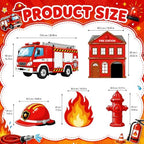 Firetruck Birthday Stand Up Decoration for Indoor Outdoor, 5PCS - Image 2