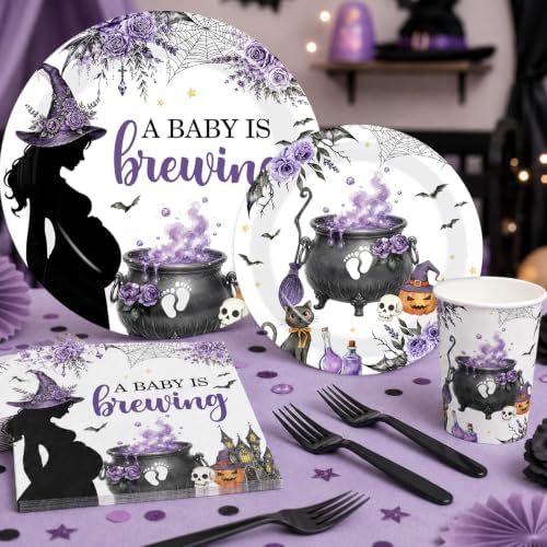 Halloween Baby Shower Decorations A Baby is Brewing Gender Reveal Party Kit - Image 5