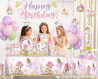 Xynic 213pcs Fairy Birthday Party Decorations for Girl, Serves 25 - Image 3