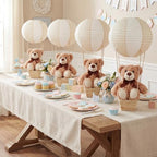 Sosation 6 Sets Hot Air Balloon with Bear Stick Glue Gun, White, Khaki - Image 5