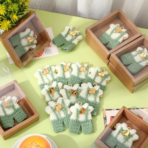 LemonRoad 15 Pcs Baby Shower Favors for Boy or Girl Baby Shower Prizes for Guests Sweater Refrigerator Magnet with Box Coat Hangers Acrylic Feet for Thank You Gifts Gender Reveal Baptism Party(Green) - Image 4