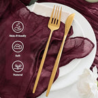 50 Pack Cheesecloth Napkins 20"x20" Burgundy Red Gauze Boho Napkins - Image 4
