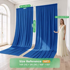 10ftx14ft Royal Blue Backdrop Curtain for Wedding Parties - Image 4