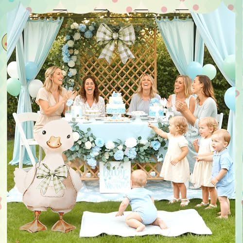 Novabright 2 Pcs Silly Goose Cardboard Cutout Party Decor Baby Shower,Green - Image 6
