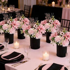 Birthday Flowers Centerpiece, Set of 6, Dusty Pink & Rose Gold - Image 3
