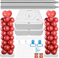 2 Set Balloon Column Stand Kit for Floor with Heavy Duty Base, VETOGETHER Adjustable 7 FT Balloon Tower Kit with Telescopic Design, Updated Balloon Pillar Kit with Metal Poles for Party Decoration by VETOGETHER