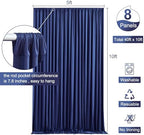 8 Panels Navy Blue Backdrop Curtain for Parties Wrinkle Free Photo Curtains Backdrop Drapes Fabric Decoration for Wedding Birthday Party Baby Shower 40ft(W) x 10ft(H) - Image 5