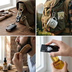 61PCS Baby Shower Prizes for Men 6 Set with Premium 12 OZ Enamel Mug Bottle Opener Manicure Kit Wood Comb Bear Towel Keychain Bath Sponge Gift Bag Baby Shower Game Prizes for Winner Bachelor Party - Image 7