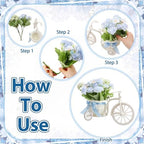 3 Sets Blue Bike-Shaped Baby Shower Table Centerpieces - Image 3