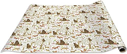 Jillson Roberts 6 Roll-Count Baby Gift Wrap Available in 5 Different Designs, Fairytale Forest - Image 3