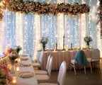 White Tulle Backdrop Curtain with Lights String for Parties Wedding Bridal Shower Sheer White Curtain Backdrop for Birthday Baby Shower Photo Booth Photography Background Decorations 20ft x 10ft - Image 4