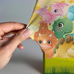 Dinosaur Cartoon Park Arch Backdrop Fabric Cover Boys Wild Jungle Birthday Party Decorations Arches Stand Covers for Festa Dino Baby Shower Balloon Parties Decor Banner2.6x6FT - Image 3