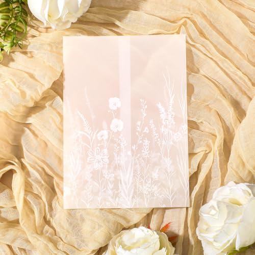 Fullhawl 150 Pcs Vellum Jackets for 5x7 Invitations Bulk,Classic - Image 2