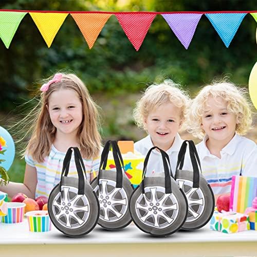 Silkfly 48 Pcs Racing Car Party Favor Tote Bags Non Woven for Kids Birthday - Image 4