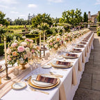 400 Pcs Wood Grain Wedding Supplies for 100 Guests Rustic Party - Image 3