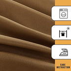 Obstal 2 Pack Table Clothes for 6 Foot Rectangle Tables, Coffee - Image 5