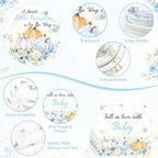 Pickmesh 400 Pcs Little Pumpkin Baby Shower Plates and Napkins Set - Image 3