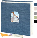Vienrose Self Adhesive Photo Album Arch Window Scrapbook 120 Pages Blue by Vienrose