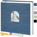 Vienrose Self Adhesive Photo Album Arch Window Scrapbook 120 Pages Blue by Vienrose