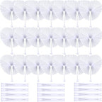 Unittype 150 Packs Heart Shaped Paper Fans for Wedding Guests,White by Unittype